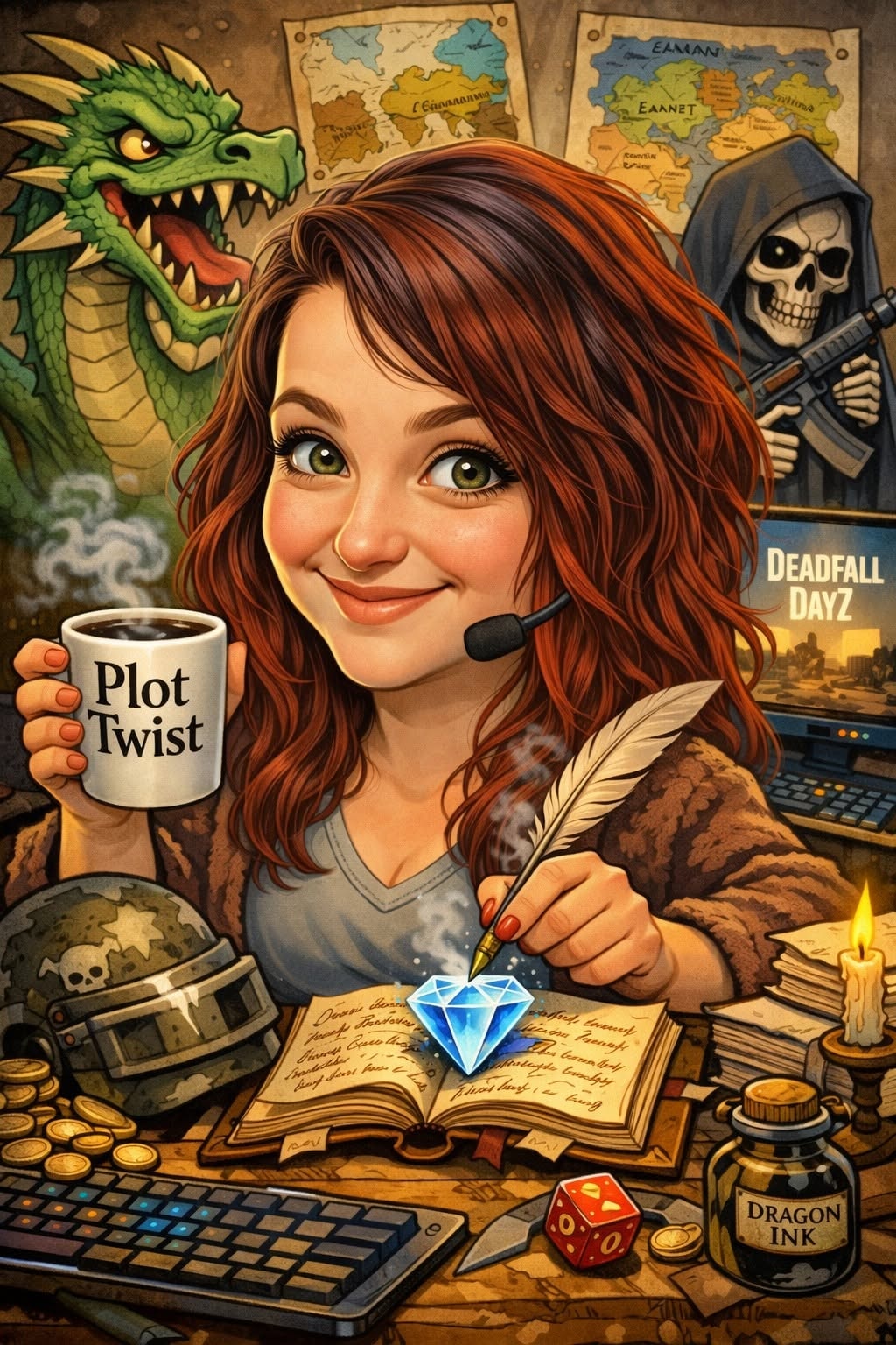 Books and writing atmosphere